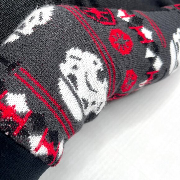 Cosplay Christmas Leg Warmers Thigh High Socks Knee Stockings Red Gray Black - Picture 4 of 8